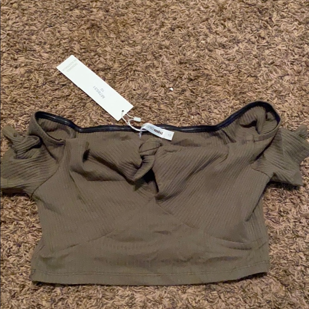 Knotted front crop top